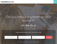 Tablet Screenshot of paymybalance.com